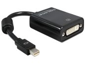   DeLock mini Displayport 1.1 male > DVI-I (Dual Link) (24+5) female Passive Adapter Black