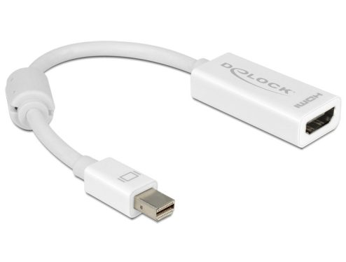 DeLock Adapter mini Displayport 1.1 male > HDMI female Passive White DeLock Adapter mini Displayport 1.1 male > HDMI female Passive White