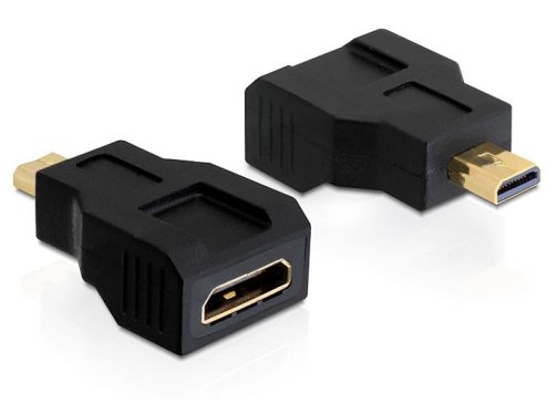 DeLock Adapter High Speed HDMI with Ethernet – mini C female > micro D male