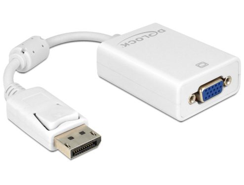 DeLock Adapter Displayport 1.2 male > VGA female White DeLock Adapter Displayport 1.2 male > VGA female White