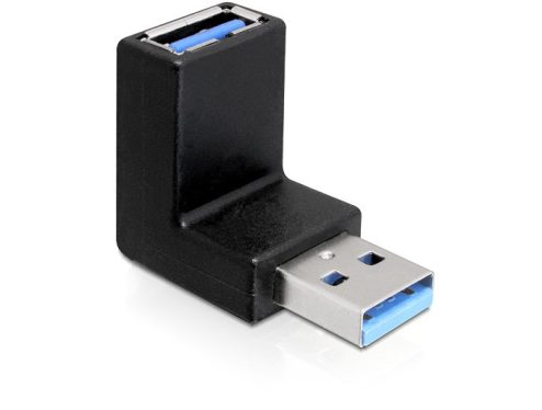 DeLock Adapter USB 3.0 Type-A male > Type-A female angled 90° vertical DeLock Adapter USB 3.0 Type-A male > Type-A female angled 90° vertical