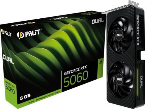 PALIT NVIDIA RTX5060 Dual 8GB GDDR7 videokártya